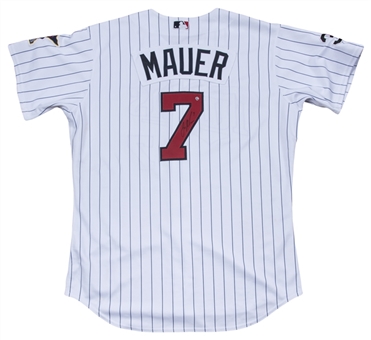 2006 Joe Mauer Game Issued & Signed Minnesota Twins Home Jersey (MLB Authenticated & JSA)